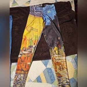 Blackmilk Vincent Van Gogh Cafe At Night Leggings